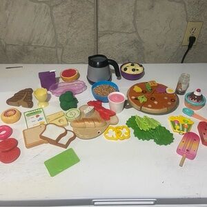 Kids Play Food Set - Assorted Colors Pretend Kitchen Toys